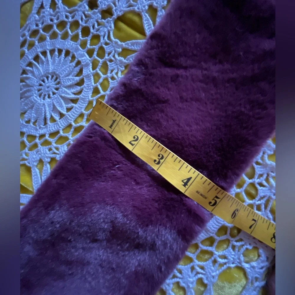 Plush Faux Fur Scarf Wrap in Deep Wine - Women's Fashion Accessory